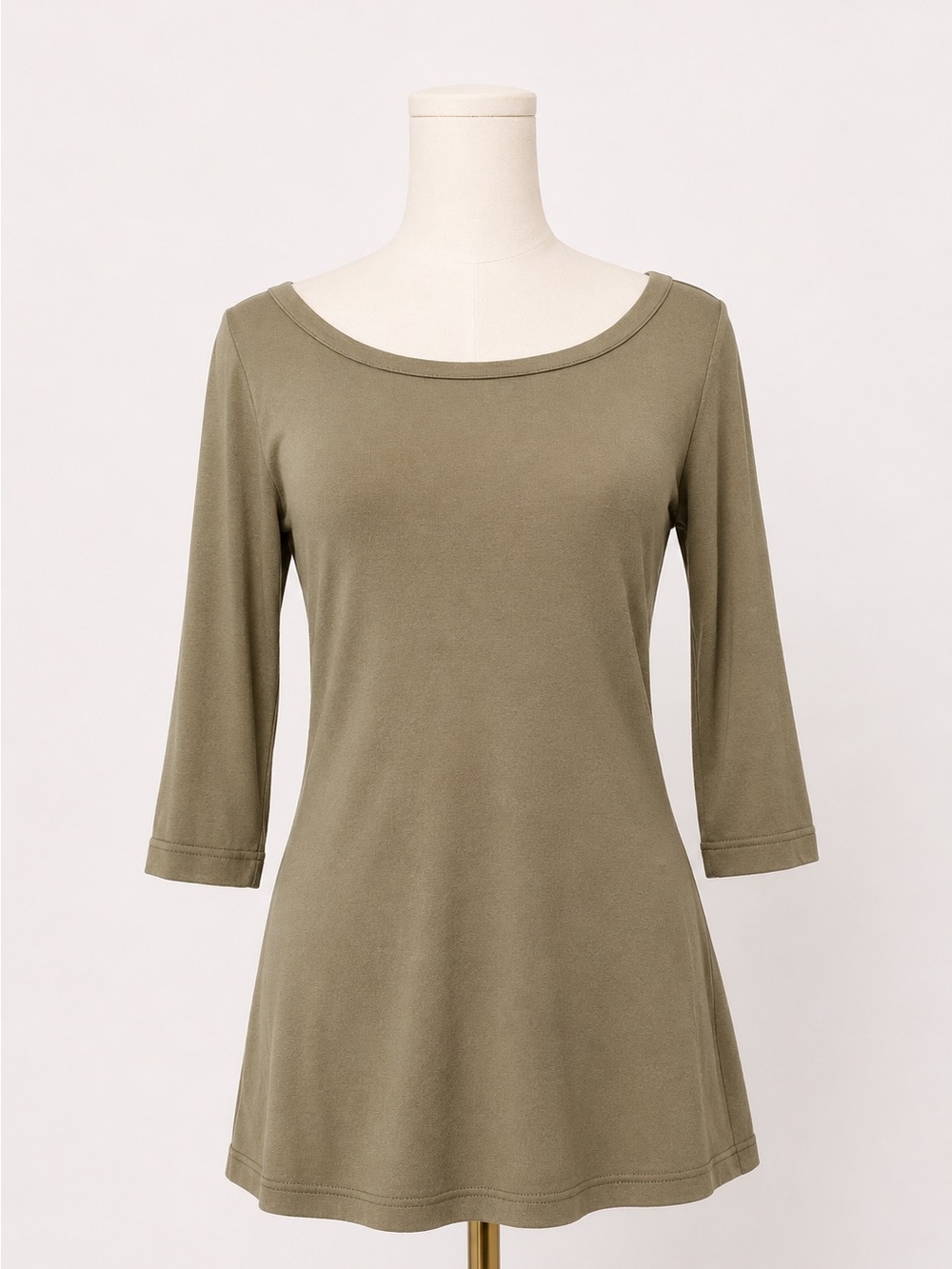 Nordstrom Women's Olive Green Top - Tunic length, size large